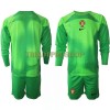 Original Trikotsatz Portugal Torwart Heimtrikot WM 2022 Langarm Für Kinder